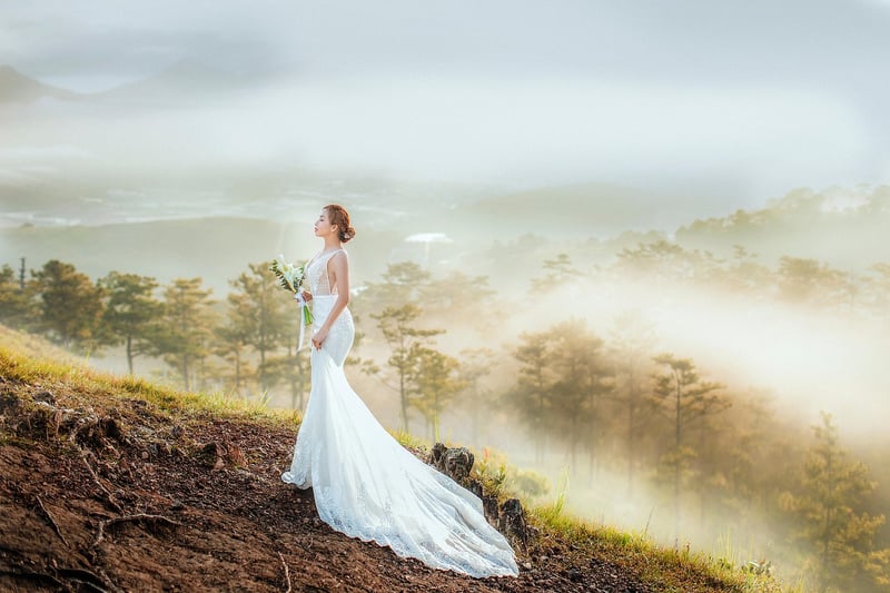 Enchanted Forest Wedding Bridal Gown